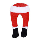 Maxbell Christmas Santa Claus Legs Ornament Stuffed Toy Stuck Plush for Xmas Door