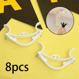 Maxbell 8Pcs Utility Hooks Multi Purpose Wall Elastic Hook for Bunting Home Decor