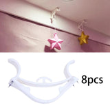 Maxbell 8Pcs Utility Hooks Multi Purpose Wall Elastic Hook for Bunting Home Decor