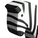 Maxbell Nordic Style Wooden Zebra Statues Wood Carving Hand Carved Craft for Decor