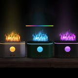 Maxbell Portable Air Humidifier USB with Realistic cool Mist Lamp colors White