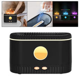 Maxbell Portable Air Humidifier USB with Realistic cool Mist Lamp colors Black