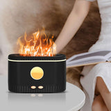Maxbell Portable Air Humidifier USB with Realistic cool Mist Lamp colors Black