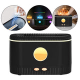 Maxbell Portable Air Humidifier USB with Realistic cool Mist Lamp colors Black