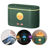 Maxbell Portable Air Humidifier USB with Realistic cool Mist Lamp colors Green