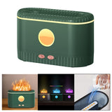 Maxbell Portable Air Humidifier USB with Realistic cool Mist Lamp colors Green
