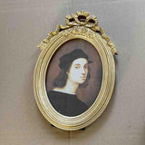 Maxbell Polyresin Oval Photo Display Frame, Wall Hanging Home Decor Gift 6 Inches