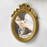 Maxbell Polyresin Oval Photo Display Frame, Wall Hanging Home Decor Gift 6 Inches