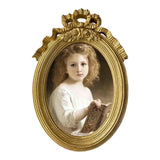 Maxbell Polyresin Oval Photo Display Frame, Wall Hanging Home Decor Gift 6 Inches
