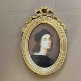 Maxbell Polyresin Oval Photo Display Frame, Wall Hanging Home Decor Gift 6 Inches