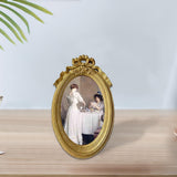 Maxbell Polyresin Oval Photo Display Frame, Wall Hanging Home Decor Gift 6 Inches