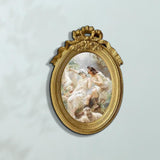 Maxbell Polyresin Oval Photo Display Frame, Wall Hanging Home Decor Gift 7 inch