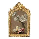 Maxbell French Resin Photo Frame Embossed Antique Ornate for Wedding Home Decor