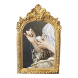 Maxbell French Resin Photo Frame Embossed Antique Ornate for Wedding Home Decor