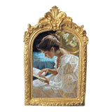 Maxbell French Resin Photo Frame Embossed Antique Ornate for Wedding Home Decor