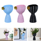 Maxbell Modern Flower Pot Planter Ornament Sculpture Desktop Vase for Hotel Office Blue