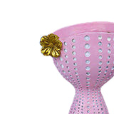 Maxbell Modern Flower Pot Planter Ornament Sculpture Desktop Vase for Hotel Office Pink