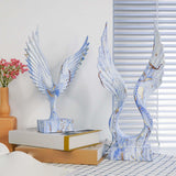 Maxbell Abstract Eagle Statue Sculpture Figurine for Living Room Bookshelf Bookcase 22cmx33cm