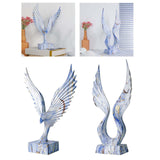 Maxbell Abstract Eagle Statue Sculpture Figurine for Living Room Bookshelf Bookcase 22cmx33cm
