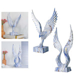 Maxbell Abstract Eagle Statue Sculpture Figurine for Living Room Bookshelf Bookcase 22cmx33cm