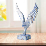Maxbell Abstract Eagle Statue Sculpture Figurine for Living Room Bookshelf Bookcase 22cmx33cm