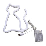 Maxbell Cat Neon Lamp Sign LED Night Light USB Battery Powered Bar Wedding Decor