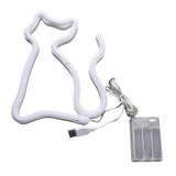 Maxbell Cat Neon Lamp Sign LED Night Light USB Battery Powered Bar Wedding Decor