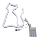 Maxbell Cat Neon Lamp Sign LED Night Light USB Battery Powered Bar Wedding Decor