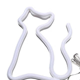 Maxbell Cat Neon Lamp Sign LED Night Light USB Battery Powered Bar Wedding Decor