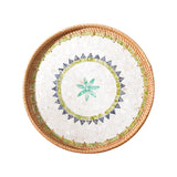 Maxbell Rattan Storage Tray Round Basket Serving Tray Home for Parties Dinner Snacks 33cm