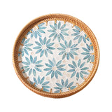 Maxbell Boho Decorative Tray Parties Kitchen Organizer Handmade for Breakfast Drinks 33cmx4cm
