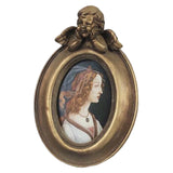 Maxbell Photo Frame Display Frame Retro Decorative for Home Table Decoration Bedroom Oval