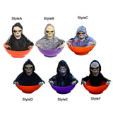 Maxbell Electric Halloween Decorations Fruit Plate Ghost Tricky Yard Garden Decor StyleA