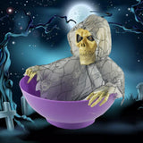 Maxbell Electric Halloween Decorations Fruit Plate Ghost Tricky Yard Garden Decor StyleB