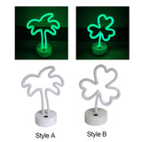Maxbell Neon Signs Night light Lamp with Stand for Tabletop Desktop Kids Room Style A
