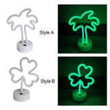 Maxbell Neon Signs Night light Lamp with Stand for Tabletop Desktop Kids Room Style A