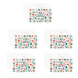 Maxbell 50Pcs Mini Merry Christmas Cards Greeting Cards Snowman for Birthday Party