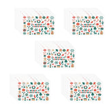 Maxbell 50Pcs Mini Merry Christmas Cards Greeting Cards Snowman for Birthday Party