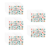 Maxbell 50Pcs Mini Merry Christmas Cards Greeting Cards Snowman for Birthday Party