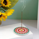 Maxbell Incense Holder Incense Ash Tray Exquisite for Bedroom Home Decor Living Room Red