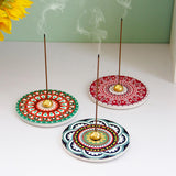 Maxbell Incense Holder Incense Ash Tray Exquisite for Bedroom Home Decor Living Room Red