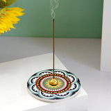 Maxbell Incense Holder Incense Ash Tray Exquisite for Bedroom Home Decor Living Room Green