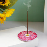 Maxbell Incense Holder Incense Ash Tray Exquisite for Bedroom Home Decor Living Room Purple