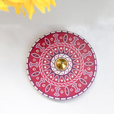 Maxbell Incense Holder Incense Ash Tray Exquisite for Bedroom Home Decor Living Room Purple