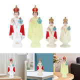 Maxbell Jesus Statue Cardinal Sculpture Ornament for Desktop Decoration Collection 16.5cm Red