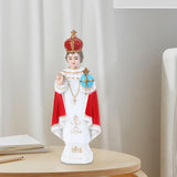 Maxbell Jesus Statue Cardinal Sculpture Ornament for Desktop Decoration Collection 16.5cm Red