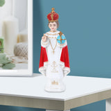 Maxbell Jesus Statue Cardinal Sculpture Ornament for Desktop Decoration Collection 16.5cm Red