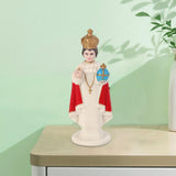 Maxbell Jesus Statue Cardinal Sculpture Ornament for Desktop Decoration Collection 10.5cm Red