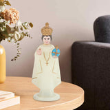 Maxbell Jesus Statue Cardinal Sculpture Ornament for Desktop Decoration Collection 10.5cm White