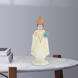 Maxbell Jesus Statue Cardinal Sculpture Ornament for Desktop Decoration Collection 10.5cm White